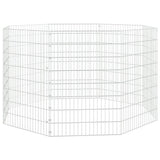 Free Range Animal Enclosure 8-Panel 54x80 cm Galvanised Iron - Front View