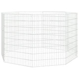 Free Range Animal Enclosure 8-Panel 54x80 cm Galvanised Iron - Side View