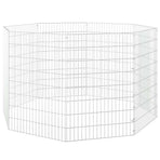 Free Range Animal Enclosure 8-Panel 54x80 cm Galvanised Iron