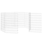 Free Range Animal Enclosure 8-Panel 54x80 cm Galvanised Iron