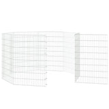 Free Range Animal Enclosure 8-Panel 54x80 cm Galvanised Iron - 45-Degree Angle