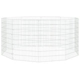 Free Range Animal Enclosure 10-Panel 54x80 cm Galvanised Iron