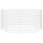 Free Range Animal Enclosure 10-Panel 54x80 cm Galvanised Iron