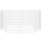 Free Range Animal Enclosure 10-Panel 54x80 cm Galvanised Iron
