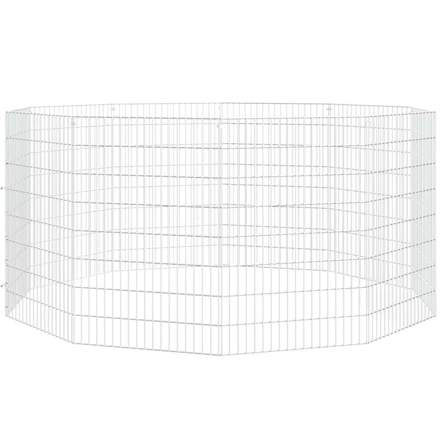 Free Range Animal Enclosure 10-Panel 54x80 cm Galvanised Iron