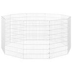 Free Range Animal Enclosure 10-Panel 54x80 cm Galvanised Iron