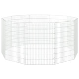 Free Range Animal Enclosure 10-Panel 54x80 cm Galvanised Iron - Top-Down View