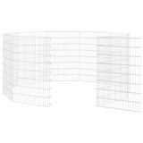 Free Range Animal Enclosure 10-Panel 54x80 cm Galvanised Iron - 45-Degree Angle