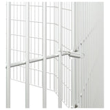 Free Range Animal Enclosure 10-Panel 54x80 cm Galvanised Iron - Rear View