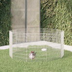 Free Range Animal Enclosure 10-Panel 54x80 cm Galvanised Iron