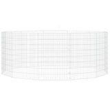 Free Range Animal Enclosure 12-Panel 54x80 cm Galvanised Iron