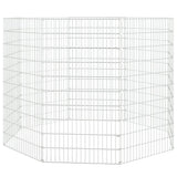Free Range Animal Enclosure 8-Panel 54x100 cm Galvanised Iron