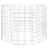 Free Range Animal Enclosure 8-Panel 54x100 cm Galvanised Iron - Side View