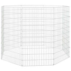 Free Range Animal Enclosure 8-Panel 54x100 cm Galvanised Iron