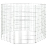 Free Range Animal Enclosure 8-Panel 54x100 cm Galvanised Iron - Top-Down View