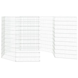 Free Range Animal Enclosure 8-Panel 54x100 cm Galvanised Iron