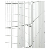 Free Range Animal Enclosure 8-Panel 54x100 cm Galvanised Iron - Rear View