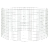 Free Range Animal Enclosure 10-Panel 54x100 cm Galvanised Iron