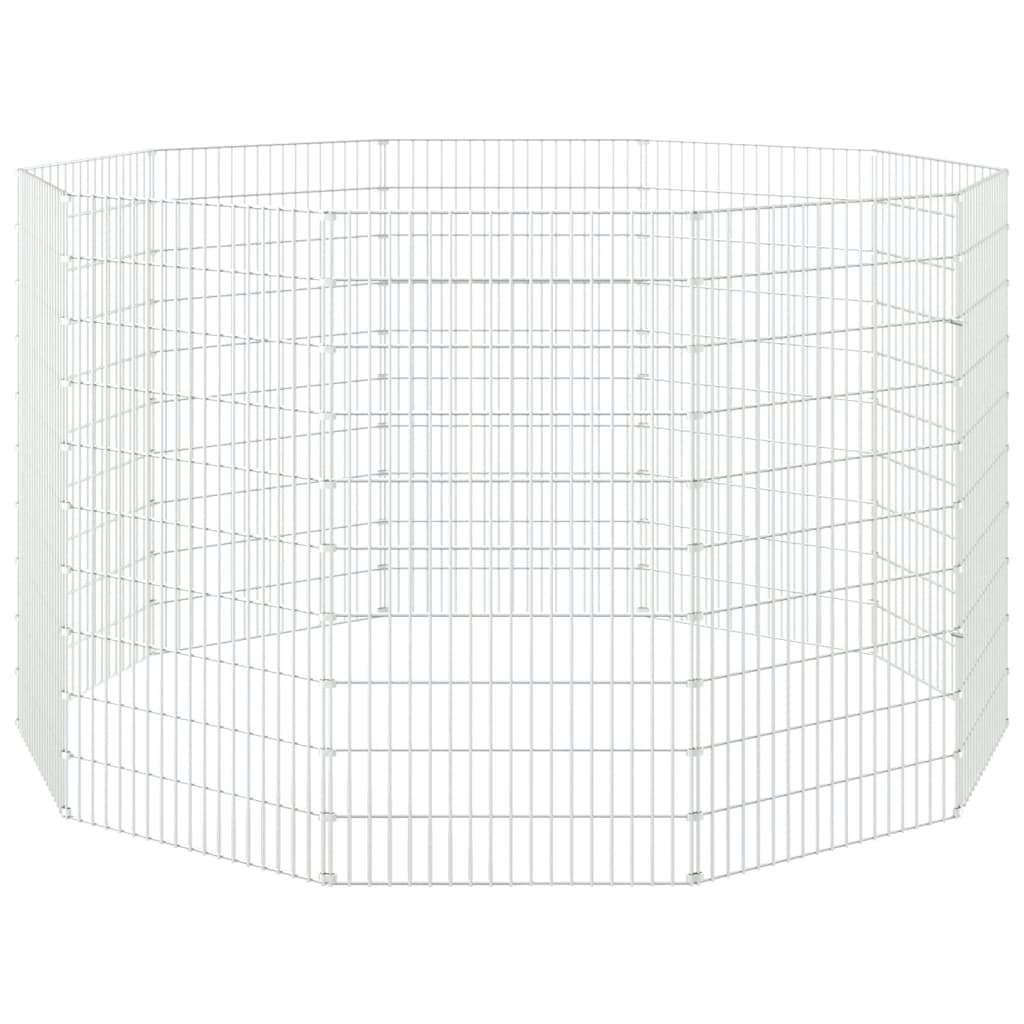Free Range Animal Enclosure 10-Panel 54x100 cm Galvanised Iron