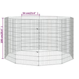 Free Range Animal Enclosure 10-Panel 54x100 cm Galvanised Iron