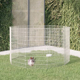 Free Range Animal Enclosure 10-Panel 54x100 cm Galvanised Iron