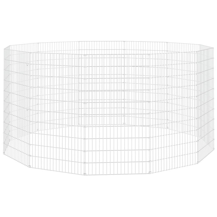 Free Range Animal Enclosure 12-Panel 54x100 cm Galvanised Iron