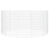 Free Range Animal Enclosure 12-Panel 54x100 cm Galvanised Iron - Top-Down View