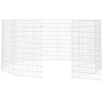 Free Range Animal Enclosure 12-Panel 54x100 cm Galvanised Iron