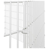 Free Range Animal Enclosure 12-Panel 54x100 cm Galvanised Iron - Rear View