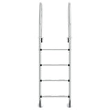 Pool Ladder 54x38x184.5 cm 304 Stainless Steel - Side View