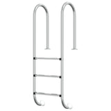 Pool Ladder 54x38x158 cm 304 Stainless Steel - Front View