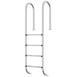 Pool Ladder 54x38x184.5 cm 304 Stainless Steel - Front View