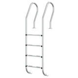 Pool Ladder 54x38x184.5 cm 304 Stainless Steel - Front View