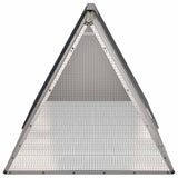 Rabbit Cage Anthracite 201.5x80.5x71 cm Galvanised Steel - Top-Down View