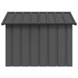 Dog House Anthracite 116.5x103x81.5 cm Galvanised Steel - Top-Down View