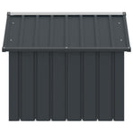 Dog House Anthracite 116.5x103x81.5 cm Galvanised Steel