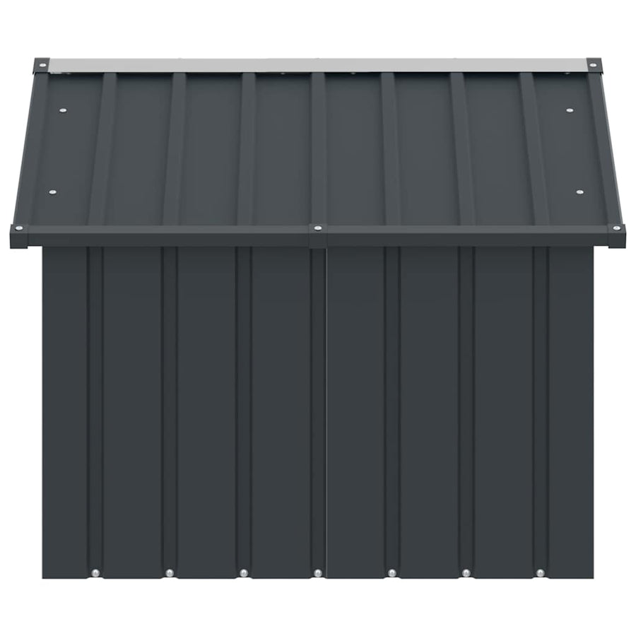 Dog House Anthracite 116.5x103x81.5 cm Galvanised Steel