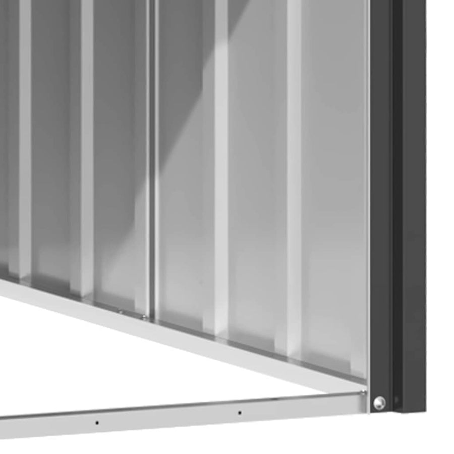 Dog House Anthracite 116.5x103x81.5 cm Galvanised Steel