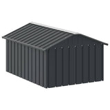 Dog House Anthracite 116.5x153x81.5 cm Galvanised Steel - Close-Up Angle
