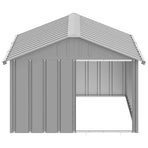 Dog House Grey 116.5x153x81.5 cm Galvanised Steel