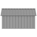 Dog House Grey 116.5x153x81.5 cm Galvanised Steel