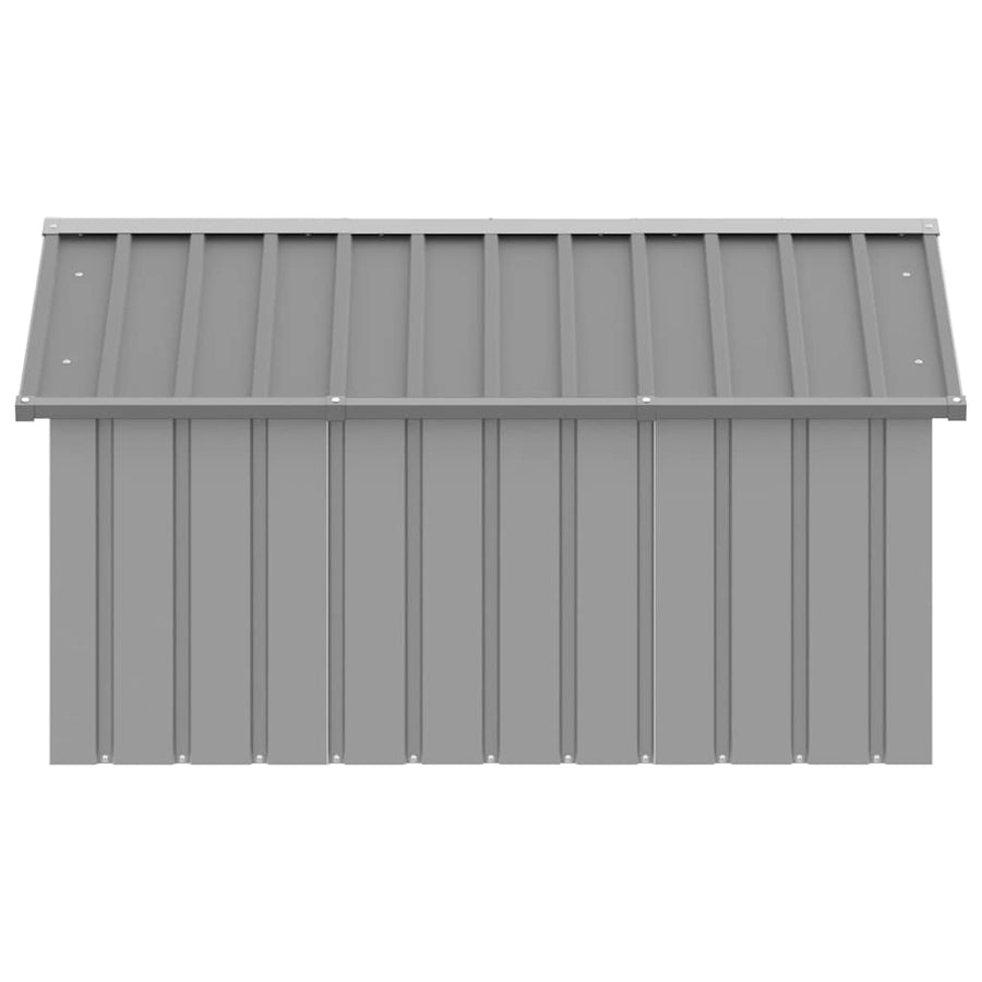 Dog House Grey 116.5x153x81.5 cm Galvanised Steel