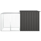 Chicken Cage Anthracite 200x91x100 cm Galvanised Steel