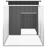 Chicken Cage Anthracite 200x91x100 cm Galvanised Steel - Top-Down View