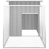 Chicken Cage Grey 200x91x100 cm Galvanised Steel - Top-Down View