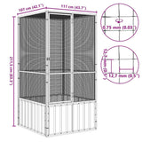 Bird Cage Anthracite 111x107x211.5 cm Galvanised Steel - Rear View