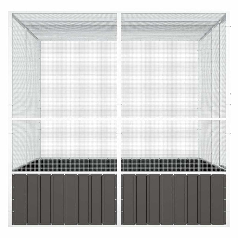 Bird Cage Anthracite 213.5x217.5x211.5 cm Galvanised Steel