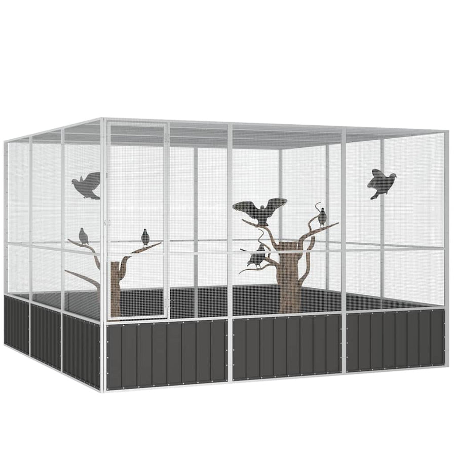 Bird Cage Anthracite 302.5x324.5x211.5 cm Galvanised Steel
