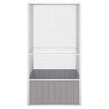 Bird Cage Grey 111x107x211.5 cm Galvanised Steel