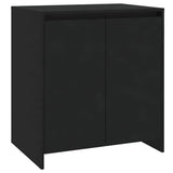 2 Piece Sideboard Black Engineered Wood
